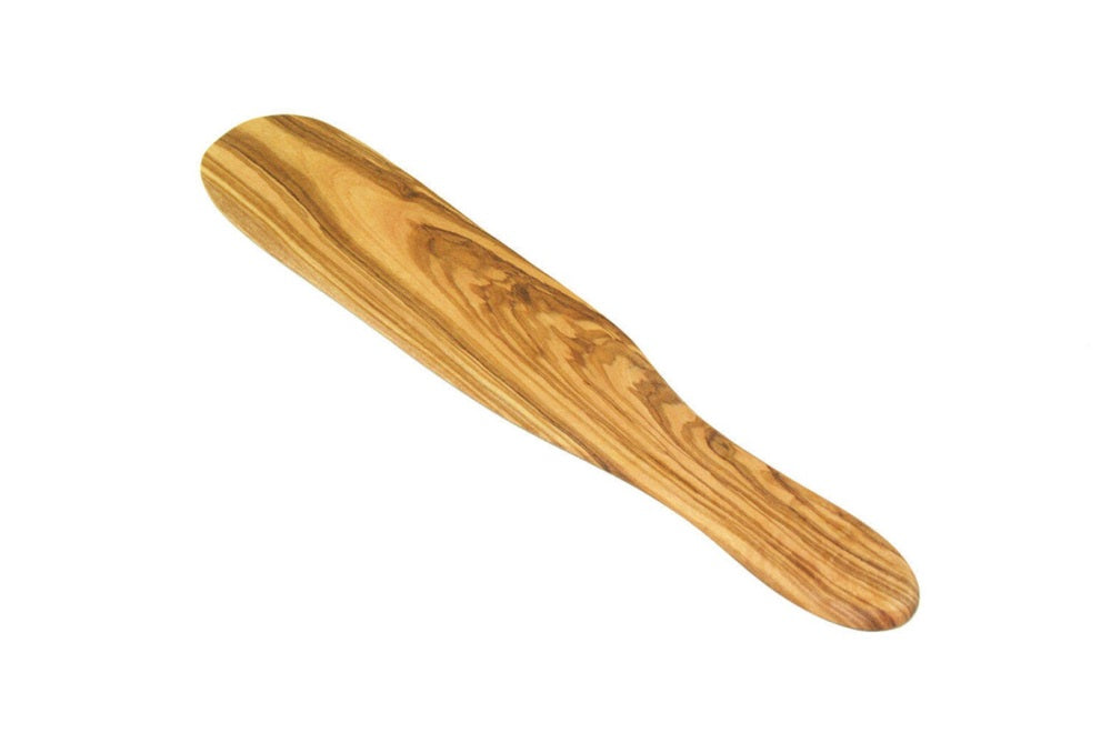 Olive Wood Crepe & Omelet Spatula. Alpha Omega Imports