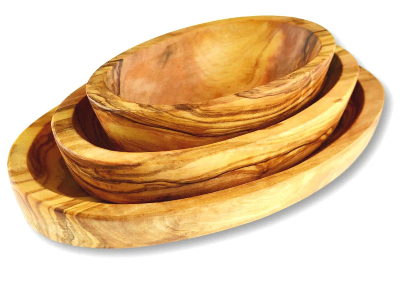Nesting Oval Serving Plates Set of 3. Distributed by Alpha Omega Imports