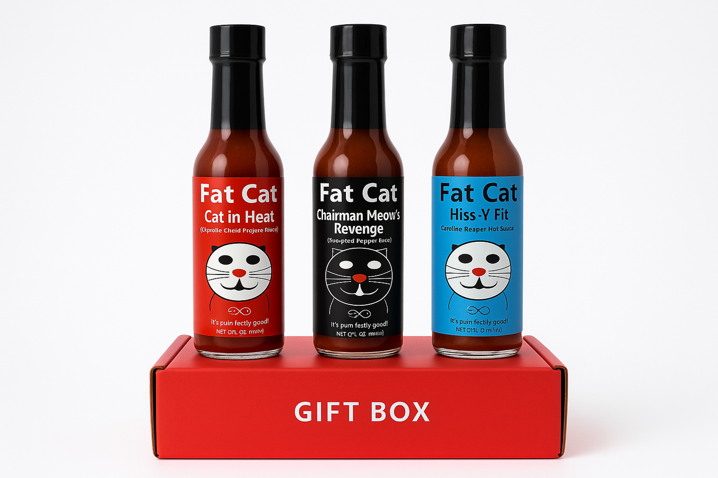 Clean gift box product shot