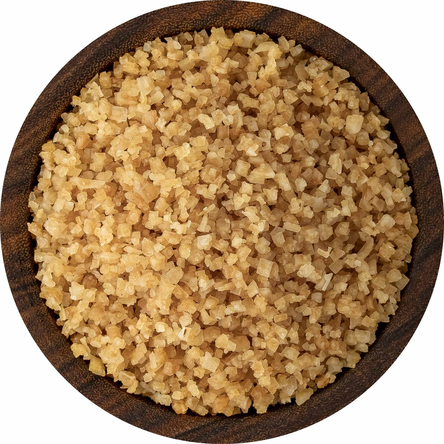 Roasted Garlic flavored Sea Salt, distributed by Alpha Omega Imports, Inc