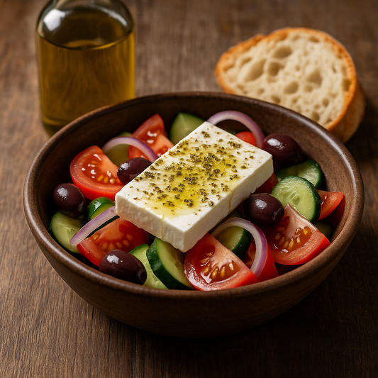 Authentic Greek Salad (Horiatiki) – Fresh, Simple, and Full of Flavor