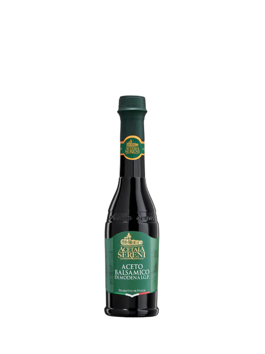 AcetoBalsamicodiModenaIGPGreen. Distributed by Alpha Omega Imports