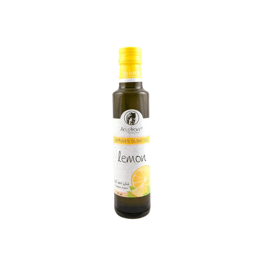 lemon infused olive oil. Distributed by Alpha Omega Imports