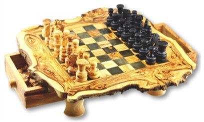 Medium Chess Set (Board comes with legs & drawers)