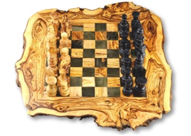 Medium Chess Set_Flat board_no legs and no drawers. Distributed bt Alpha Omega Imports