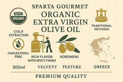 Sparta Gourmet-characteristics-infographic. distributed by Alpha Omega Imports