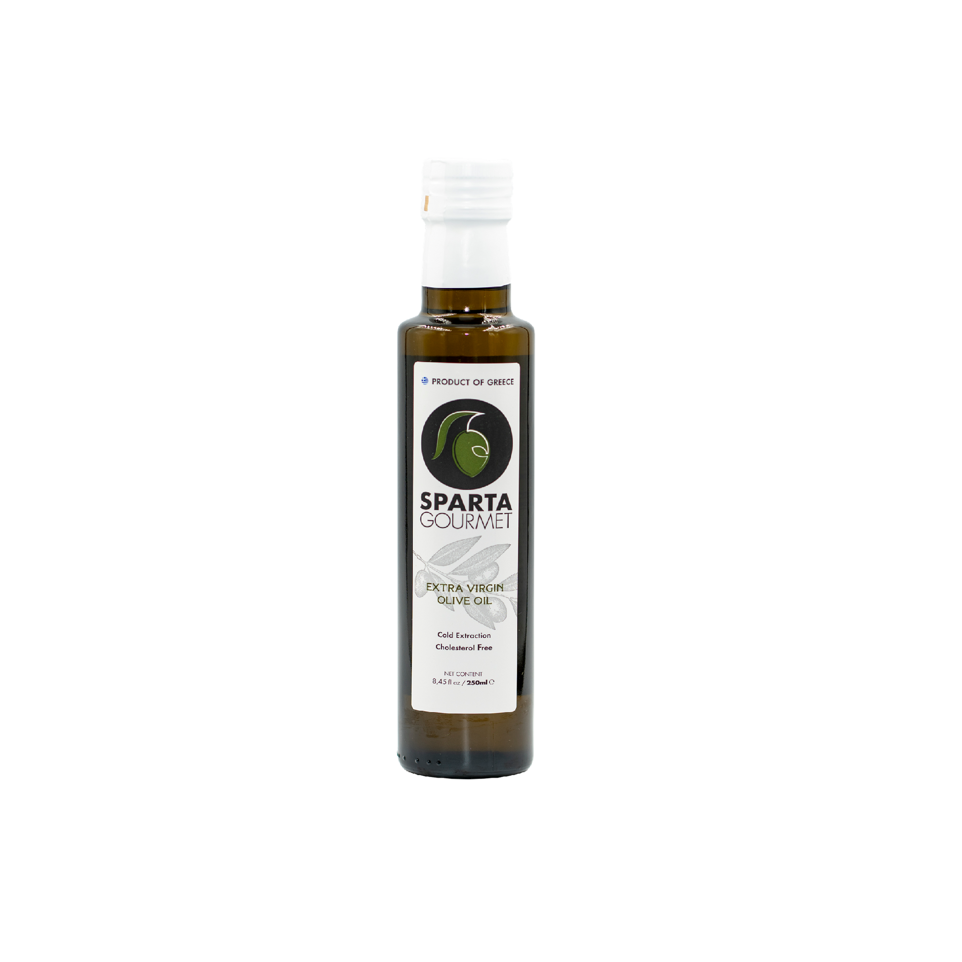 Sparta Gourmet extra virgin olive oil. Distributed by Alpha Omega Imports