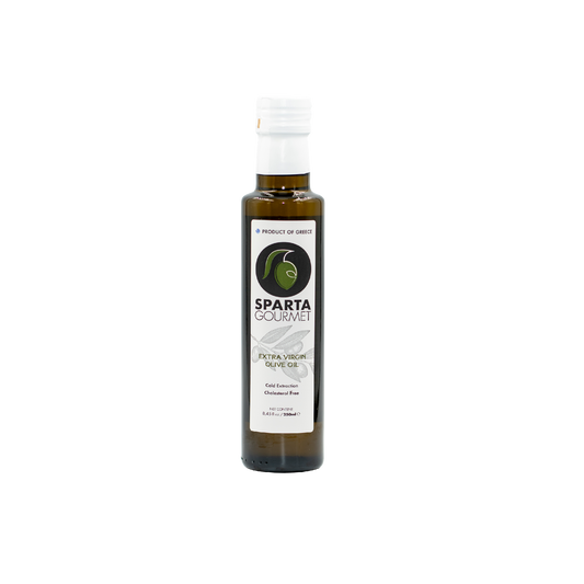 Sparta Gourmet extra virgin olive oil. Distributed by Alpha Omega Imports