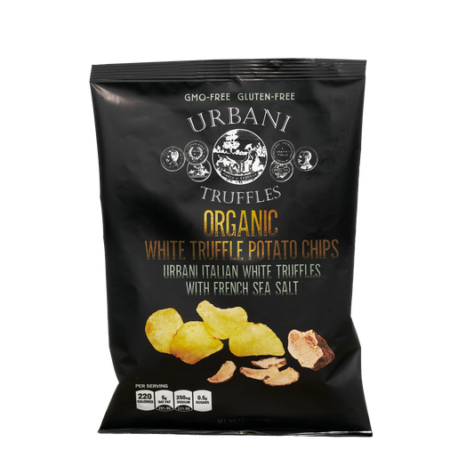 Urbani Organic White Truffle Potato Chips – Premium Italian Truffle Chips with French Sea Salt (150g / 5.3 oz)