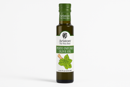 Clean Ariston pesto olive oil product shot