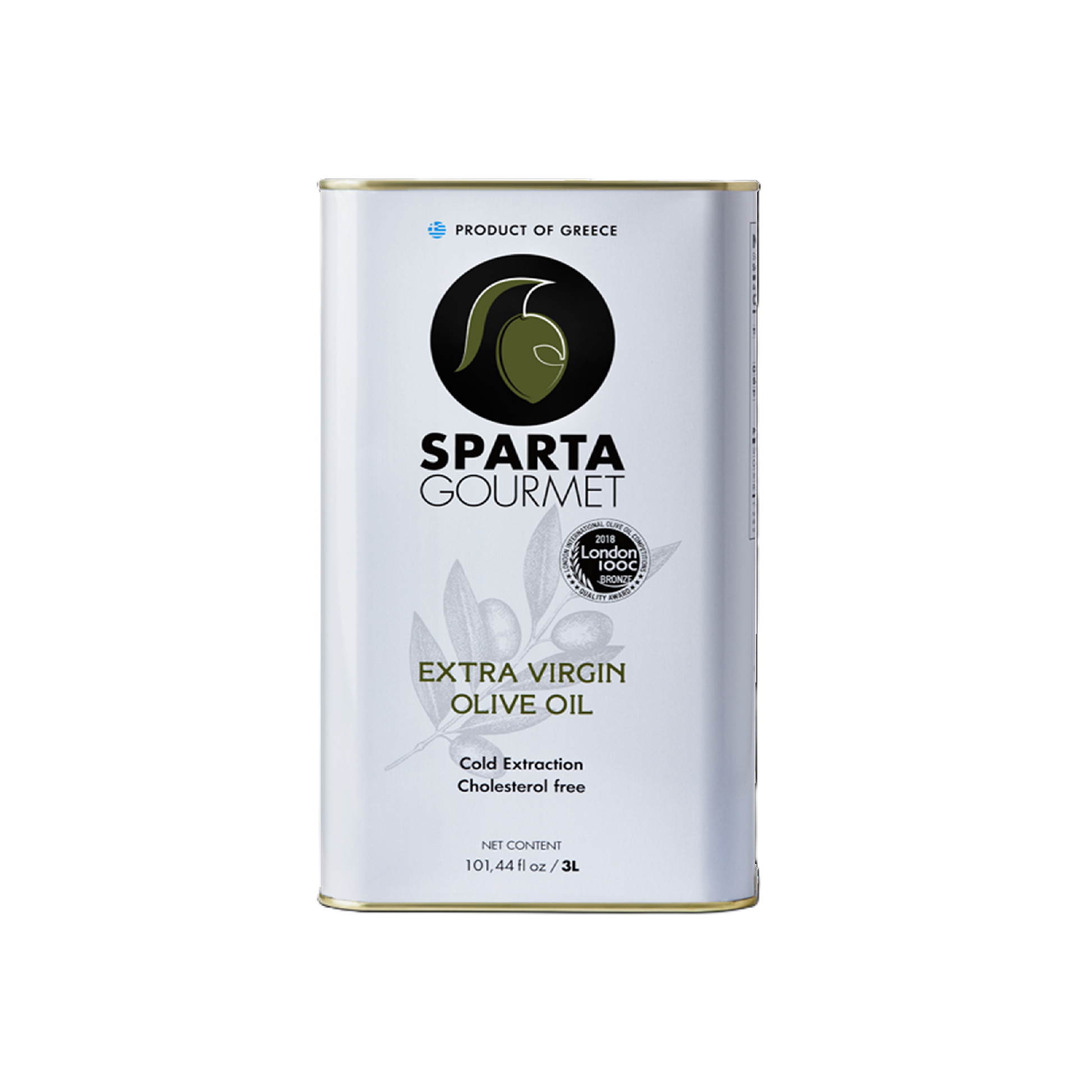 Sparta Gourmet extra virgin olive oil. Distributed by Alpha Omega Imports