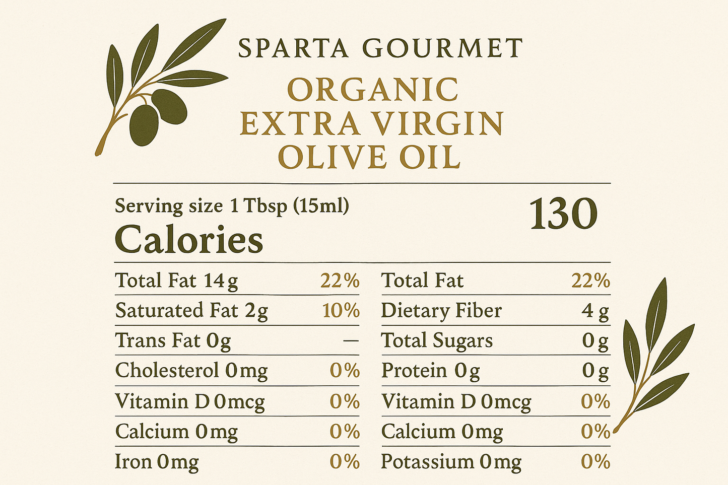 Nutrition Facts Infographic