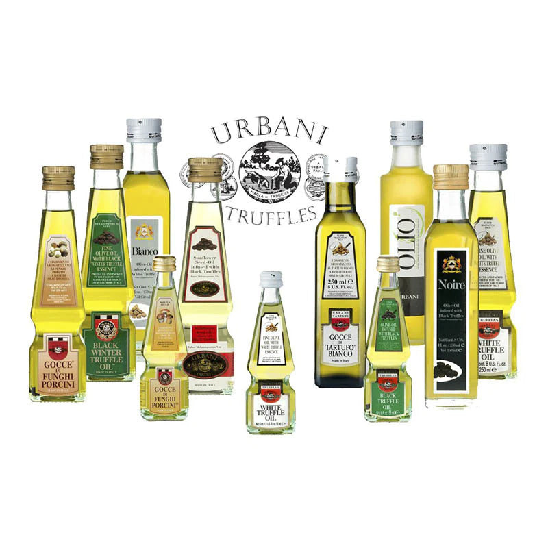 Urbani white truffle olive oil. Distributed by Alpha Omega Imports