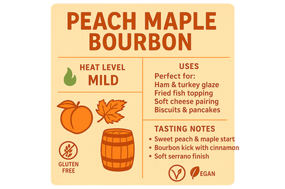 Peach Maple Bourbon infographic