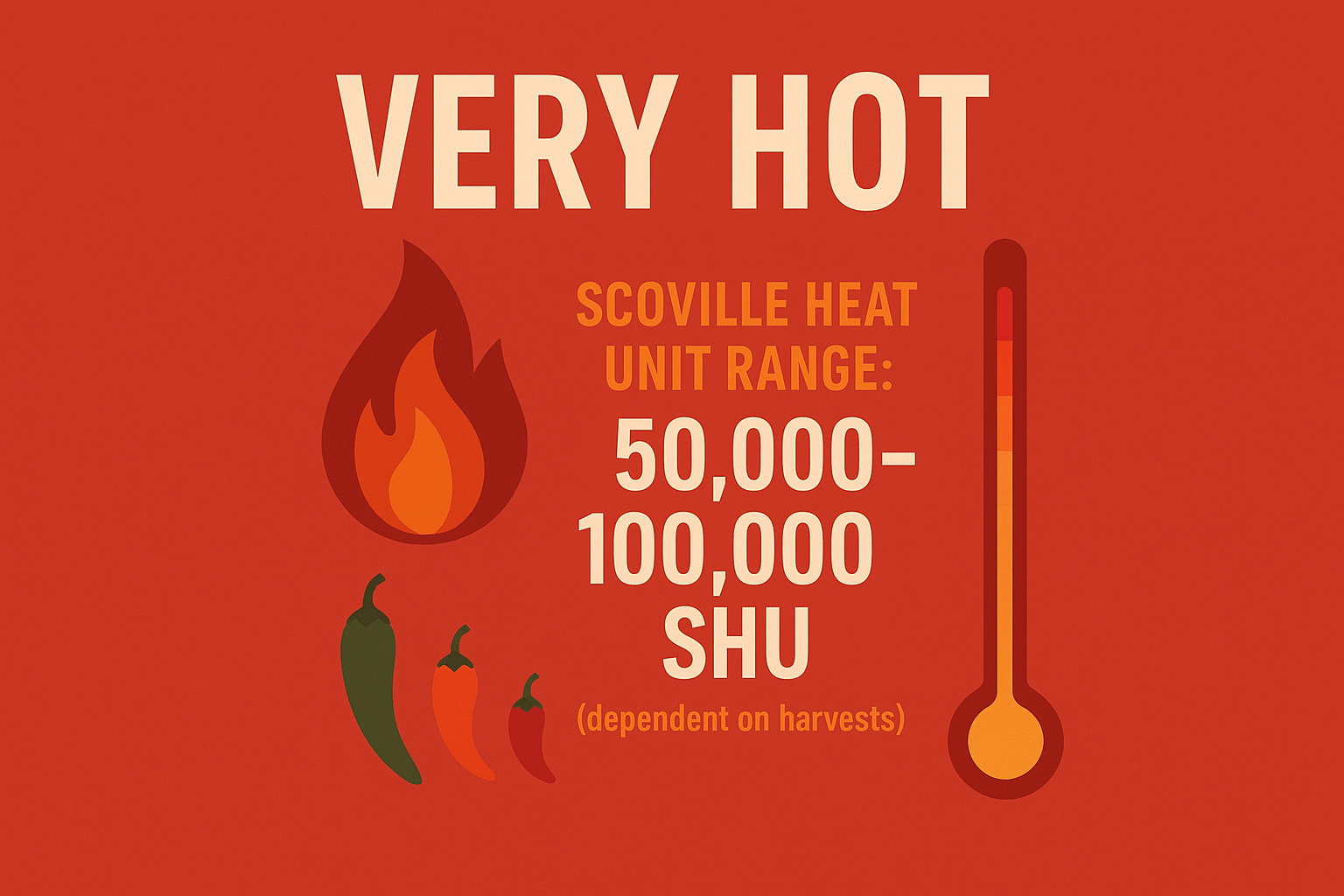 Very Hot heat level infographic